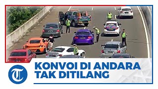 Polisi Tak Beri Tilang Konvoi Mobil Mewah yang Berhenti di Tol Andara, Pengemudi Dianggap Kooperatif