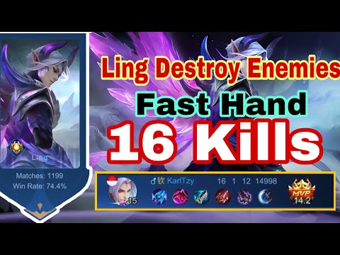 Ling Buff.!!!!! Fast Hand Ling Jungler Gameplay by Myanmar Ling
