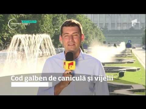 Cod galben de caniculă și vijelii