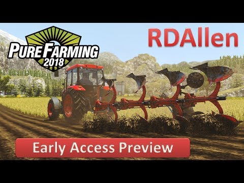 Pure Farming 2018 Free Play on Germany - Plowing with the Zetor