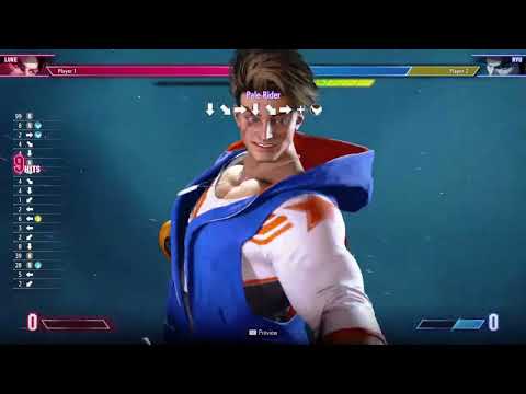 SF6 Demo - Luke Meaty Crouching Fierce and Standing Roundhouse Combos
