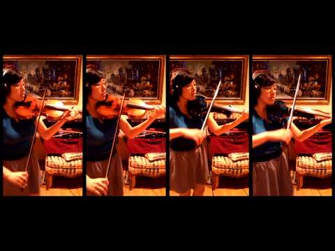 One Woman String Quartet - Break Free by Ariana Grande Violin Cover