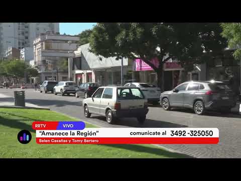 Tomas Bertero en las calles de Rafaela
