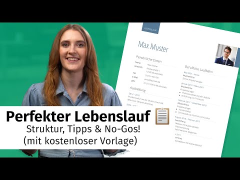 Perfekter Lebenslauf 📋: Struktur, Tipps & No-Gos! (mit kostenloser Vorlage)