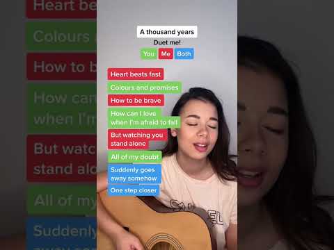 a thousand years - christina perri 🎤 #karaoke #duet #singing #athousandyears #christinaperri