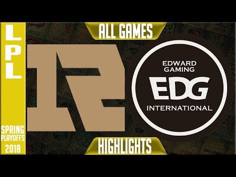 RNG vs EDG Highlights LPL FINALS ALL GAMES | LPL Spring 2018 Royal Never Give Up v Edward Gaming