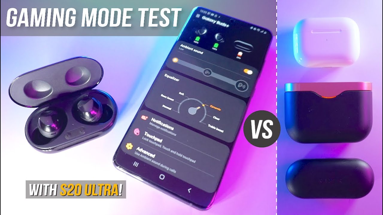 Samsung Galaxy Buds Plus GAMING MODE on S20 Ultra vs THE BEST 🔥