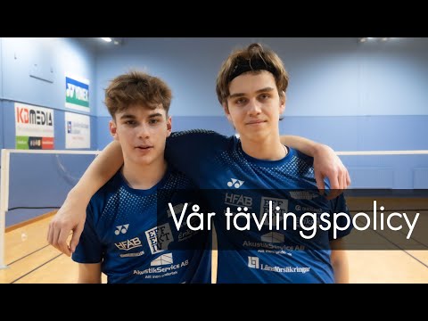 Halmstad Badminton - Tävlingspolicy