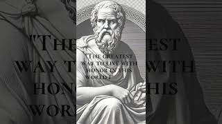 "Drop the Act. Become Who You Pretend to Be." – Socratic Honor #shorts  #quotes #stoic