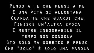 Tiziano Ferro - &quot;Solo&quot; E&#39; Solo Una Parola KARAOKE