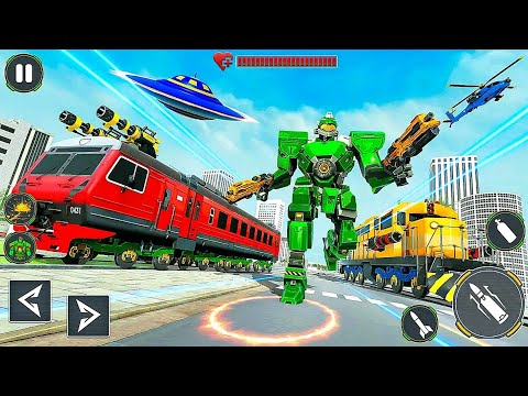 Police Train Elephant Robot Flying Robot Transforming Games | Android iOS Gameplay