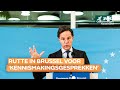 Rutte voor 'symbolische kennismaking' naar Brussel, Oekraïne ook op agenda