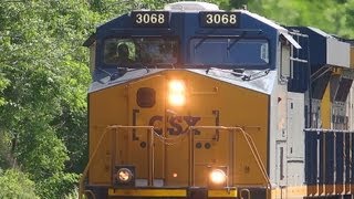 preview picture of video 'New Logo CSX 3068 Leading Across Montevideo Road'
