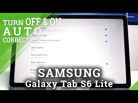 How to Use Text Auto Correction Options in SAMSUNG Galaxy Tab S6 Lite – Turn On Auto Correction