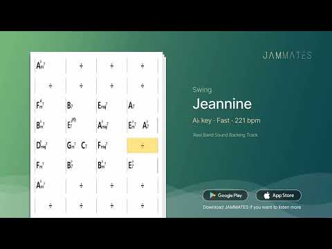 [JAZZ STANDARD] Jeannine (A♭, 221bpm, Swing) I Jazz Backing Track