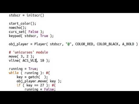 Python [curses] 15 Lines
