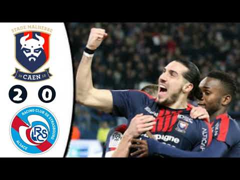 Caen vs Strasbourg 2-0 All Goals Ligue 1 Conforama Live score Match in Pictures