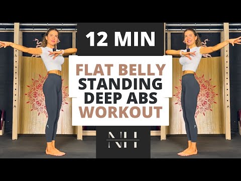 12 Min Standing Deep Core ABS Cardio for Flat Belly| Fat Burning Workout at Home