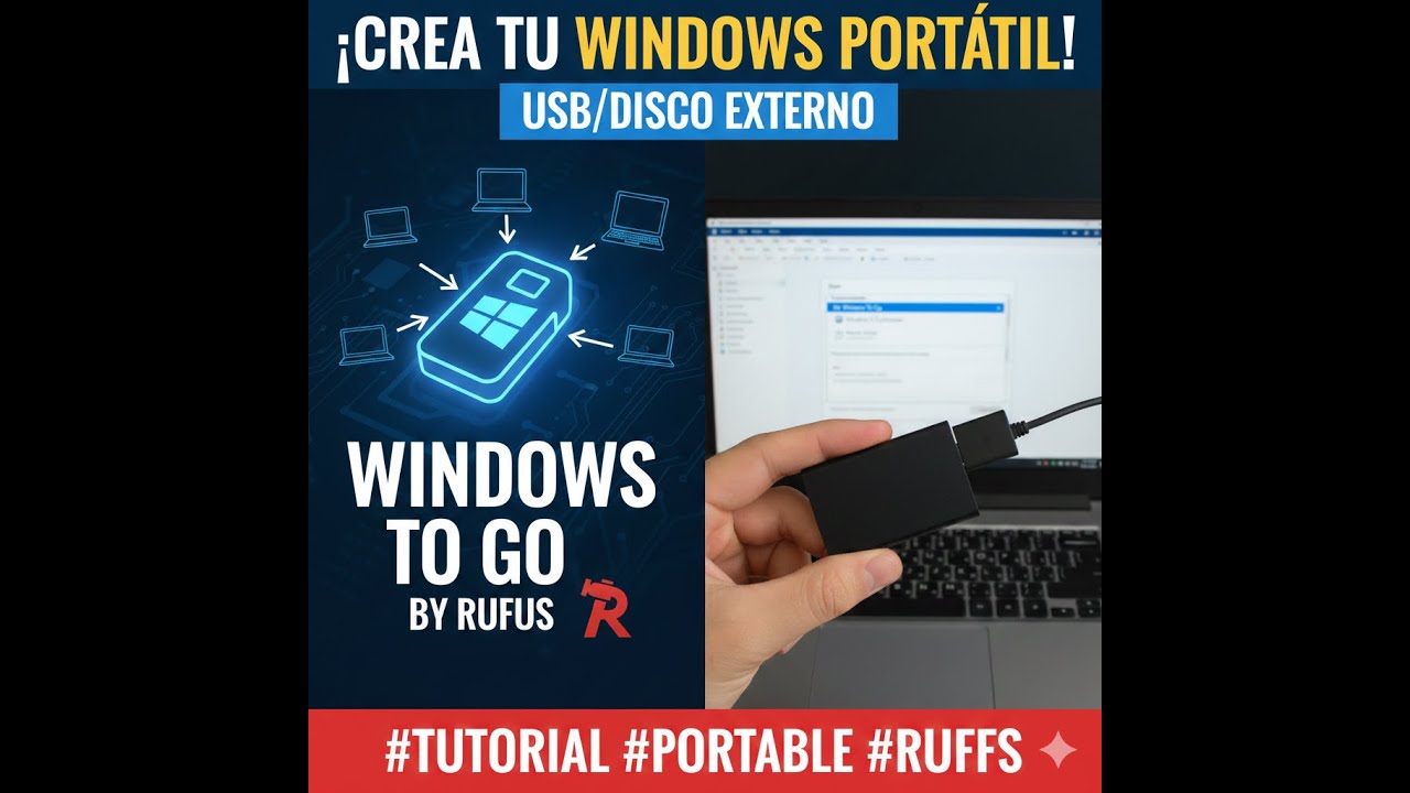 💻 Cómo crear un Windows portable con Rufus (Windows To Go)!