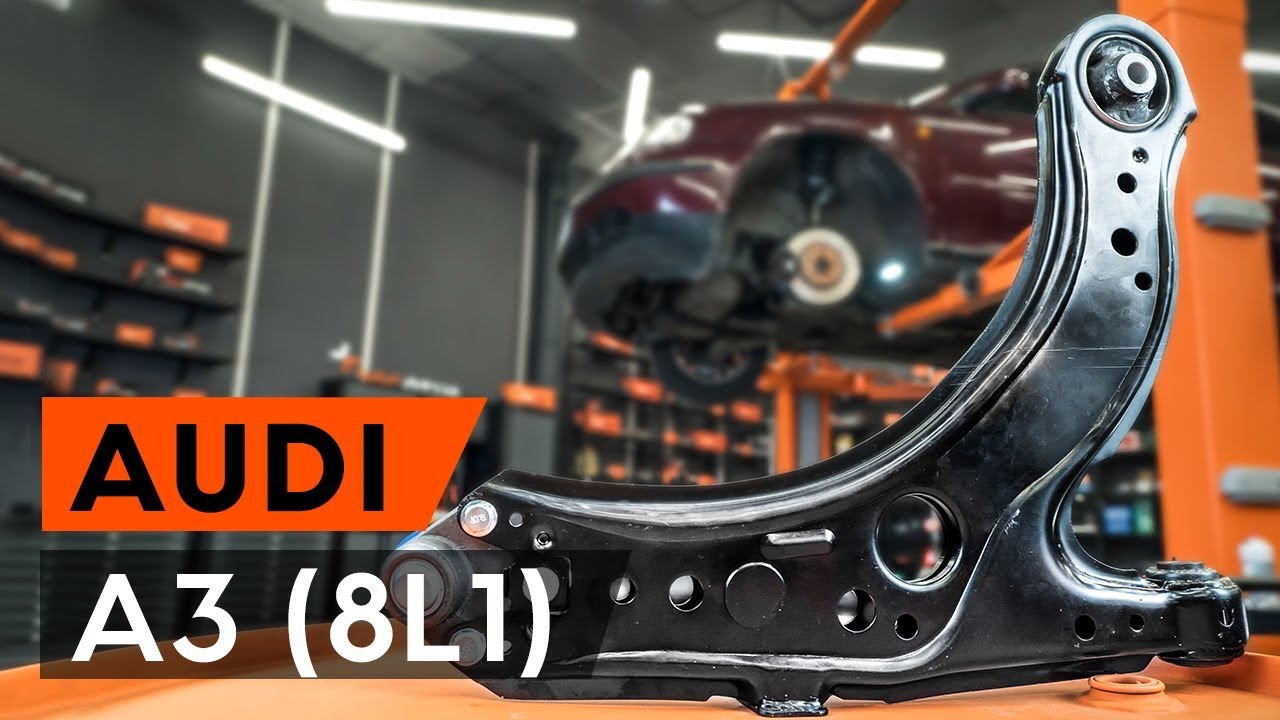 Πώς να αλλάξετε μπροστινός κάτω βραχίονας σε Audi A3 8L1 - Οδηγίες αντικατάστασης