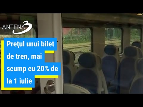 Preţul unui bilet de tren, mai scump cu 20% de la 1 iulie