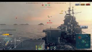 World of Warships with Bullet Sponge Bob:1-36 Random Battle with my Cleveland