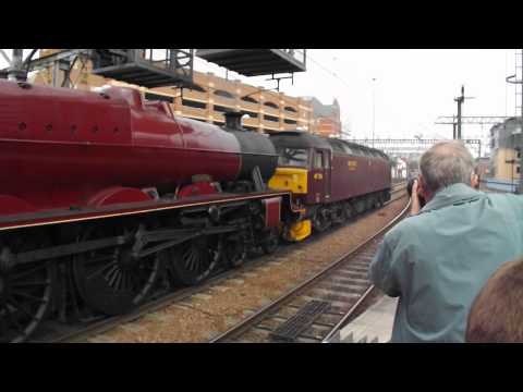 47760 and 45699 'Galatea' work 5Z61 at Leeds