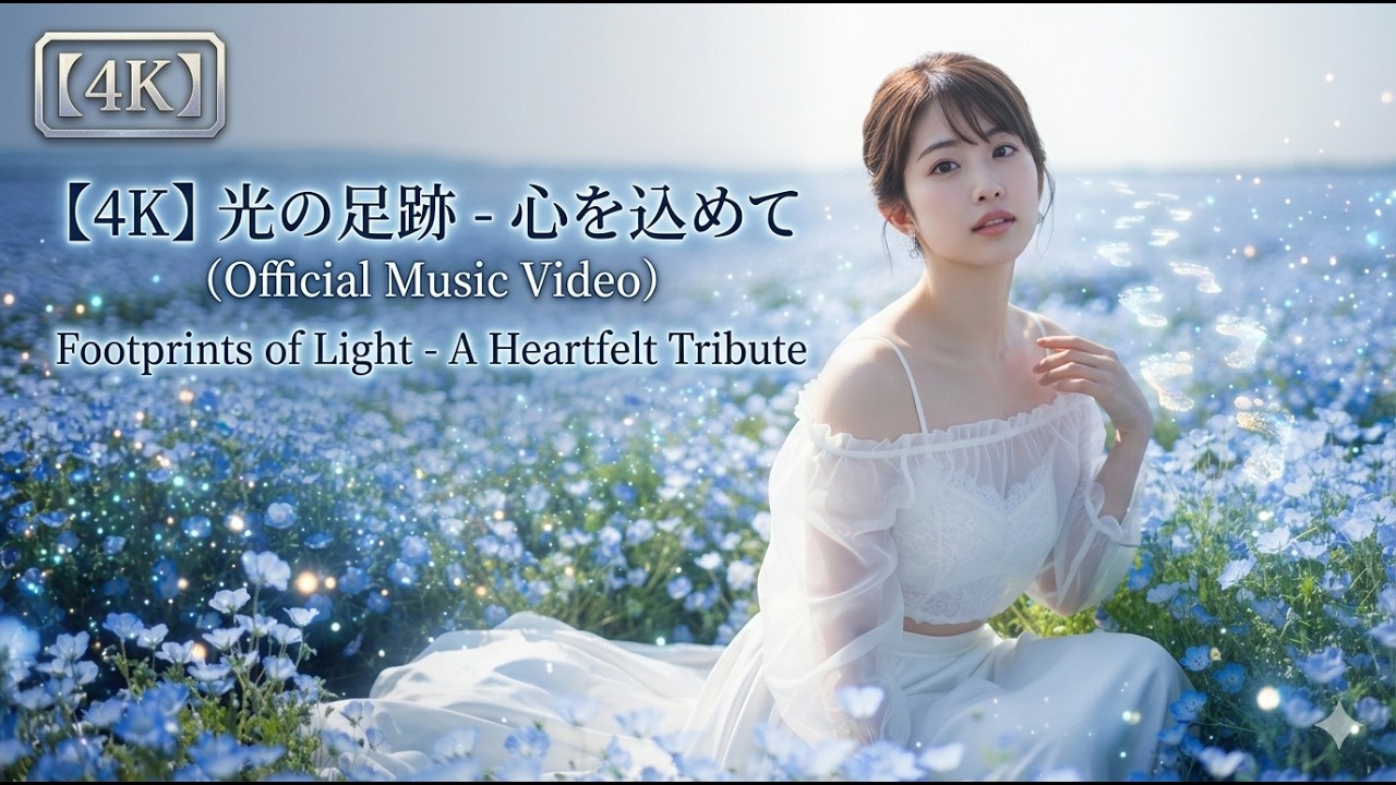 【MV】【4K】光の足跡 - 心を込めて（Official Music Video）｜Footprints of Light - A Heartfelt Tribute｜携帯サイズ