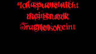 Rote Tränen ( Goethes Erben ) mit songtext / with lyrics