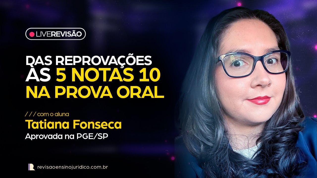 Tatiana Fonseca | 5 notas 10 na prova oral!