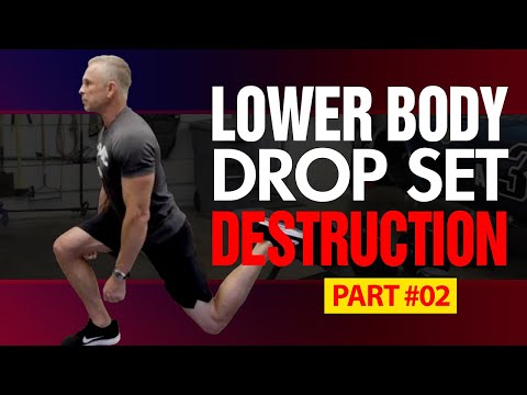 Lower Body Workout For Men Over 50 - Part 2 (DROP SET DESTRUCTION!)