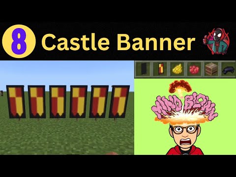 Thunder  - Decorate your Castle with this Castle Banner Pattern in Minecraft | Castle Mini Builds | Episode 8