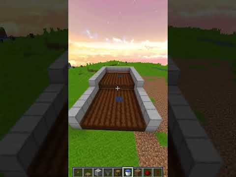 How to Make an Automatic Farm in Minecraft.. #shorts