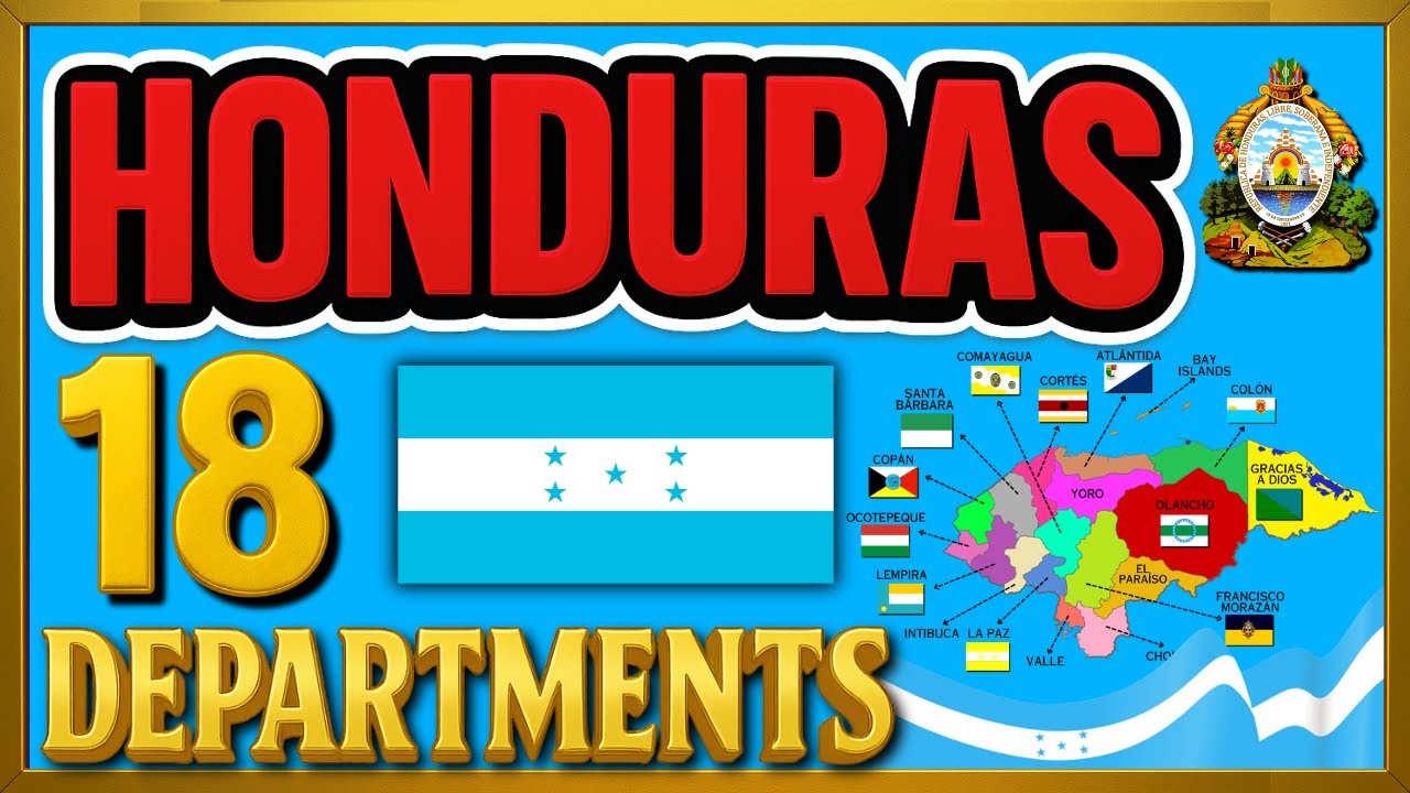 Honduras Map Explained 🇭🇳 | 8 Departments of Honduras