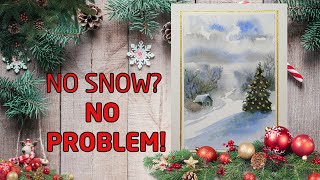 Plain to Picture-Perfect: The Christmas Card Hack in Watercolor