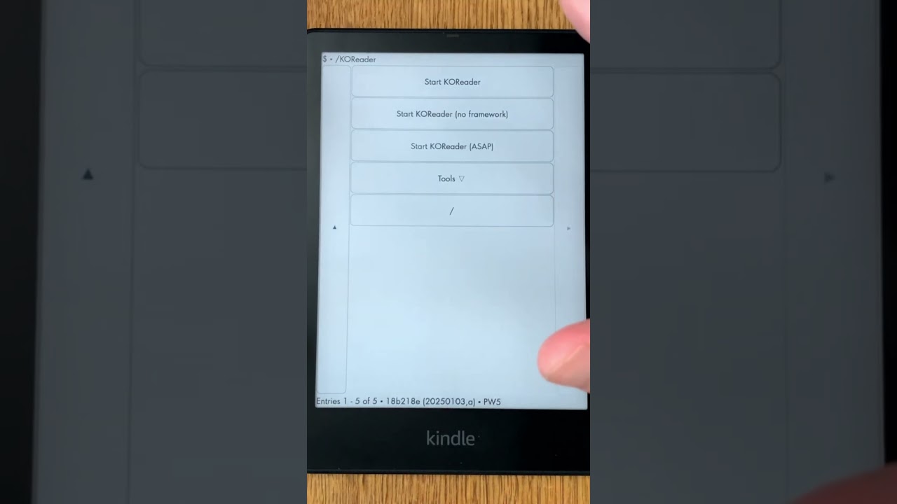 Kill the Amazon Kindle UI and run KOReader with No Framework instead #kindle #koreader #jailbreak