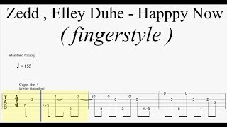 Download lagu Zedd, Elley Duhe - Happy Now ( Fingerstyle Guitar Tab ) mp3 Download lagu Zedd, Elley Duhe - Happy Now ( Fingerstyle Guitar Tab ) mp3