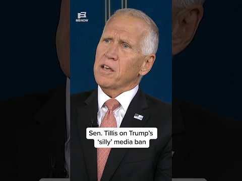 Sen. Tillis on Trump's 'silly' media ban