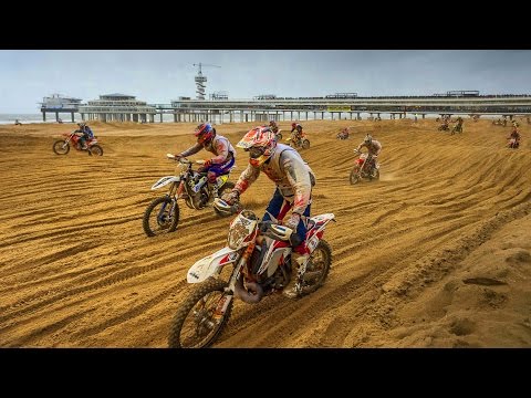 Mass Dirt Bike Racing on Hague Beach | Red Bull Knock Out