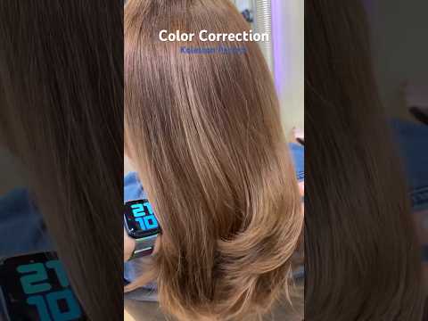 Color Correction Wella Koleston Perfect Toning Wella Shinefinity🤩 #hairstyle #wella #hair #beauty