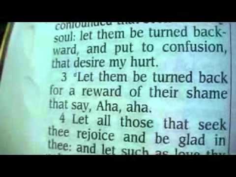 Psalm 70 King James Holy Bible