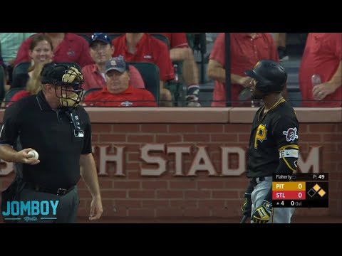 Starling Marte turns down the HBP then grounds into a force out, a breakdown