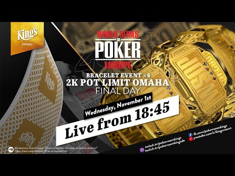 🏆 Final Day of €2.000 WSOP Europe €2k PLO Event #4  | 2023