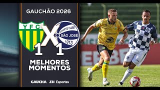 YPIRANGA 1x1 SÃO JOSÉ | MELHORES MOMENTOS | GAUCHÃO | 31/01/2026