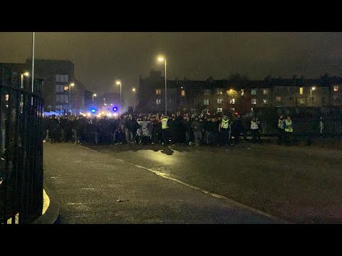 PAOK FANS IN ABERDEEN
