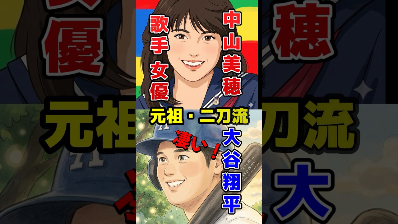 大谷翔平も驚く？中山美穂が30年前に見せた「50/50」の奇跡！