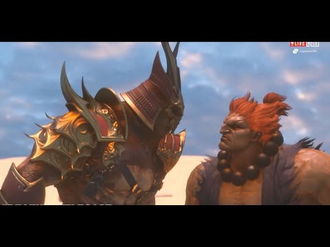 Akuma vs Shao Kahn Alternate Ending (Longer Fight)