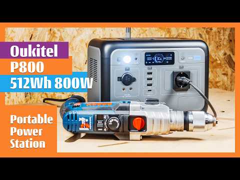 Oukitel P800 LiFePO4 Portable Generator with Powerful Bosch GSB 21-2 RCT drill #boschtools