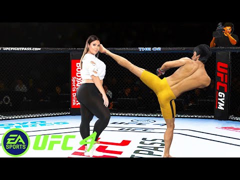 UFC4 Bruce Lee vs Michelle Mendez EA Sports UFC  Super Fight
