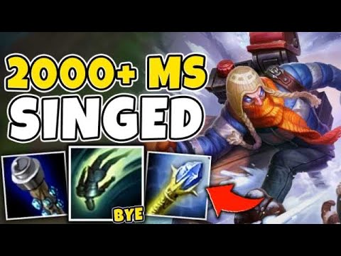 Good luck running from a 2000+ MS Singed! Challenger Singed Gameplay - League of Legends
